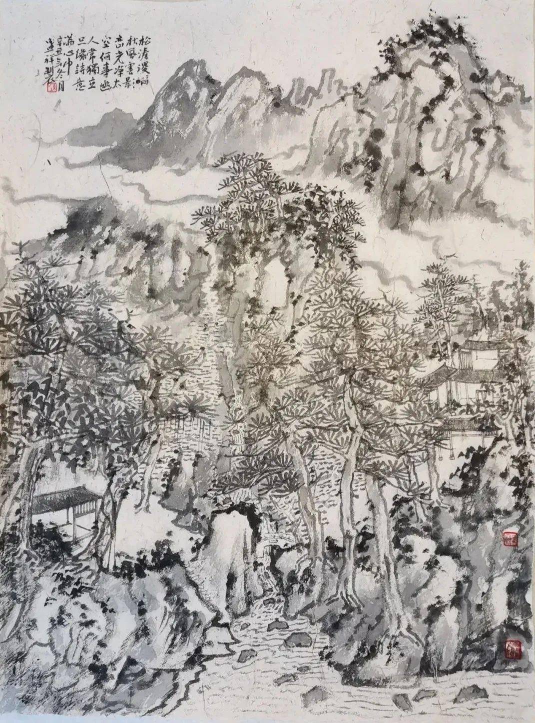 山高水长丨2021年中国国家画院石峰山水画工作室高研班师生作品欣赏