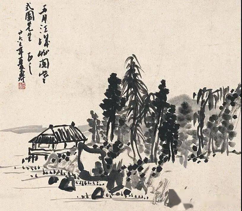 构图奇绝:潘天寿作品108幅(高清)_书法_绘画_意境