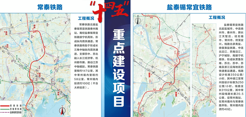 图源:常州发布)加快常泰长江大桥,常泰高速公路建设,开工建设常泰铁路