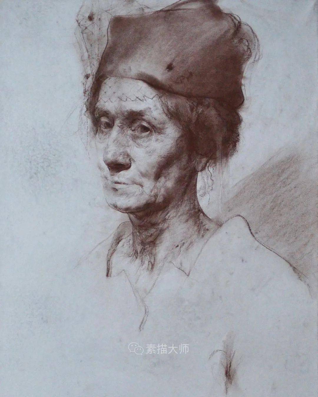 俄罗斯学院派素描青年画家伊凡洛根诺夫作品