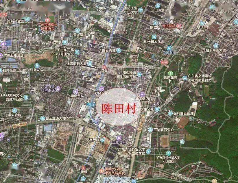 位于沙太路东侧金湖水库以南,属于京溪街道,东接天河区元岗街,西傍