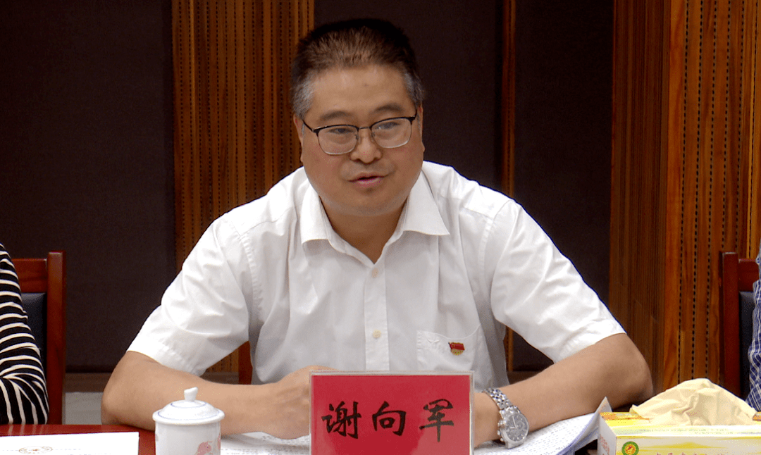 县委副书记谢向军,副县长龚民,市,县老促会,县农