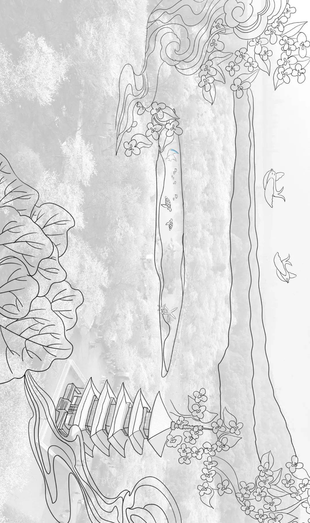 简笔画 手绘 线稿 1080_1820 竖版 竖屏
