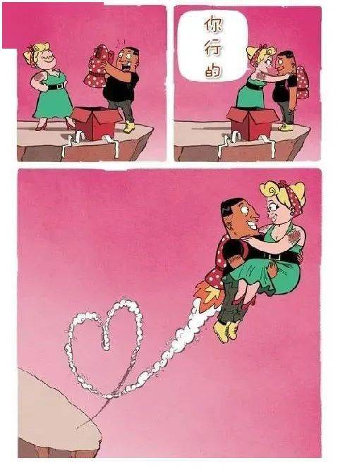 就像男主即使有小火箭,在蓝发女否定的情况下也飞不起来;但得到黄发女