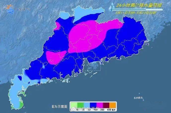 13日,珠江三角洲,粤东市县和河源,梅州有暴雨局部大暴雨;粤西市县有