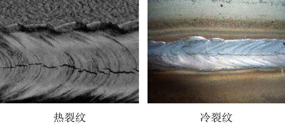 裂纹:通常有热裂纹和冷裂纹之分.
