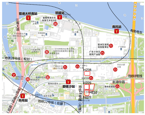 驾车20分钟可快速到达珠江新城,琶洲商务区,广州国际生物岛,广州大