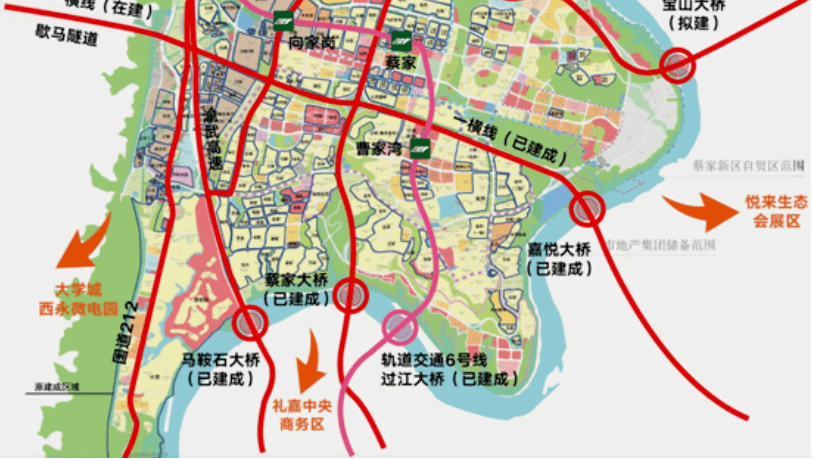 最多重庆人置业的两个板块,这个位置潜力巨大!_蔡家_区域_来源