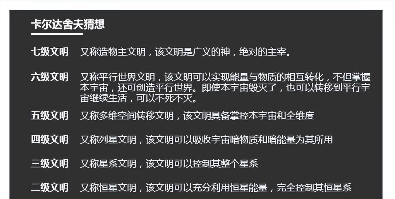 卡尔达舍夫等级不一样的人生,有的人在做加法,有的人在做乘法.