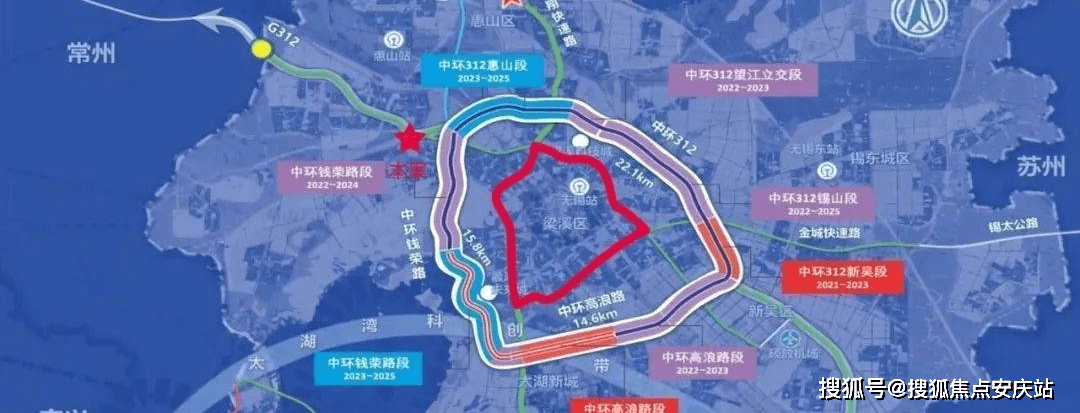 江海高架第一站:15分钟通达主城,内环 中环便捷链接全无锡,以全新的路