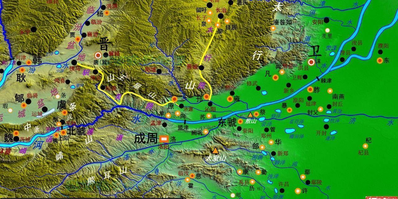 伊洛盆地及其周边的封国和部族 为了对周公二次东征后重新臣服的商