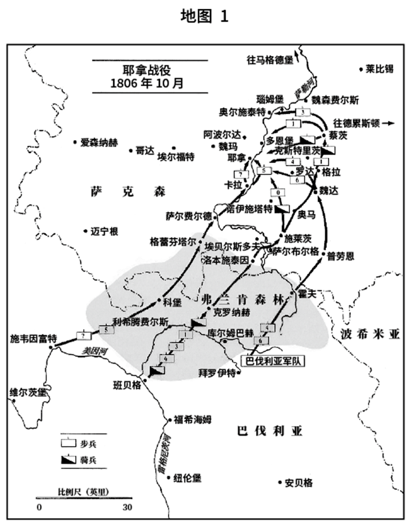 耶拿战役战前态势拿破仑百战百胜的秘密在这个关键点上,拿破仑的一人