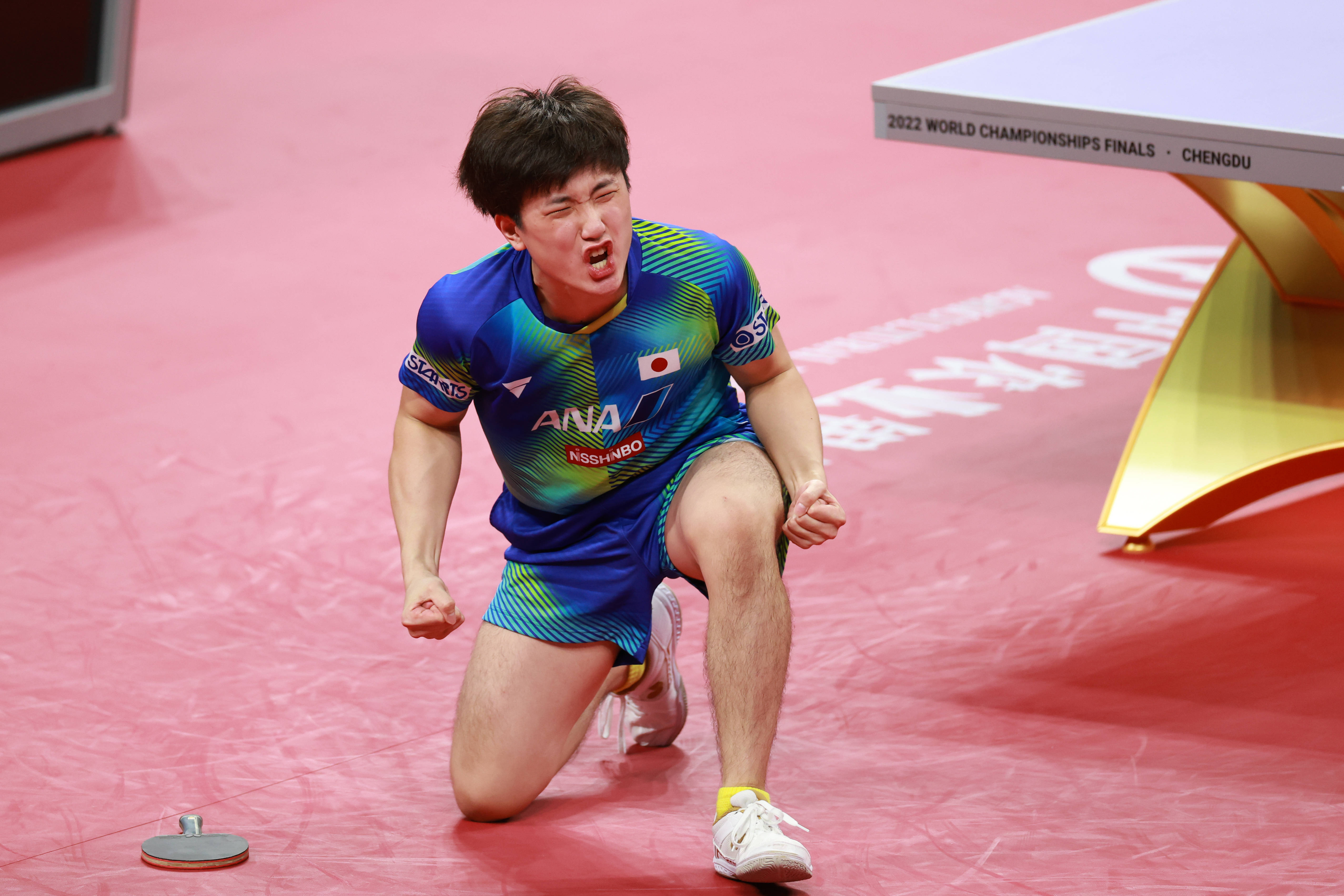乒乓球——世乒赛团体赛男子半决赛：中国对阵日本