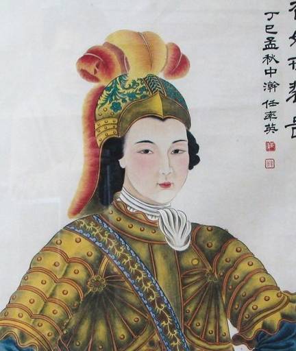 后来,在故宫展出了一幅女子戎装像,下面题字称是香妃,并简明记载了她