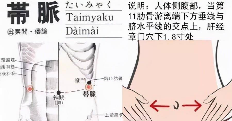 带脉不通,上下气血不畅,带脉,肚脐,腰部,都会有大量的血肉冒出来.