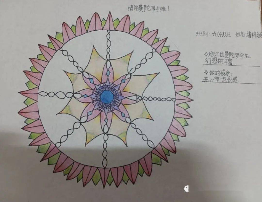 【健心立人，阳光二小】线上心理课——奇奥的情感曼陀罗手账