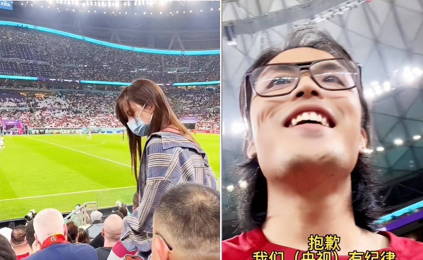 网友世界杯现场偶遇马凡舒，长发披肩气量佳，提出合影要求被拒