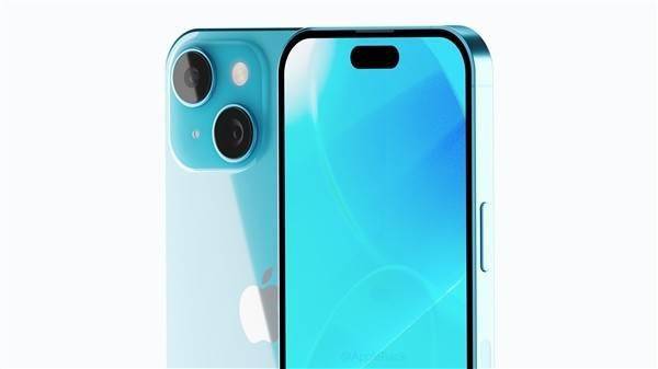 iPhone 15标准版渲染图曝光：灵动岛加经典对角线双摄