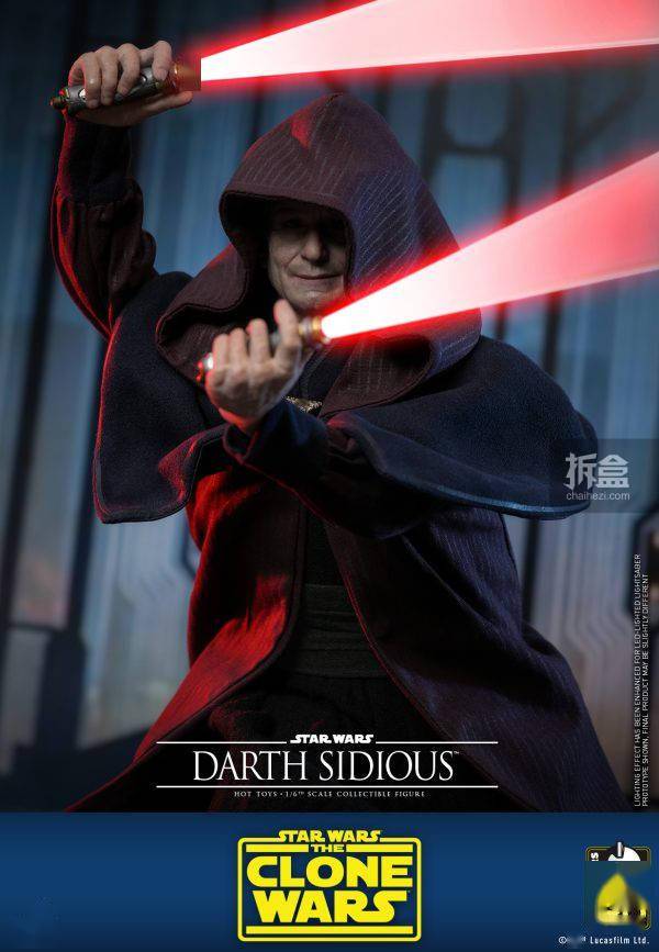 Hot Toys《星球大战：克隆人战争》达斯·西迪厄斯 1/6可动听偶