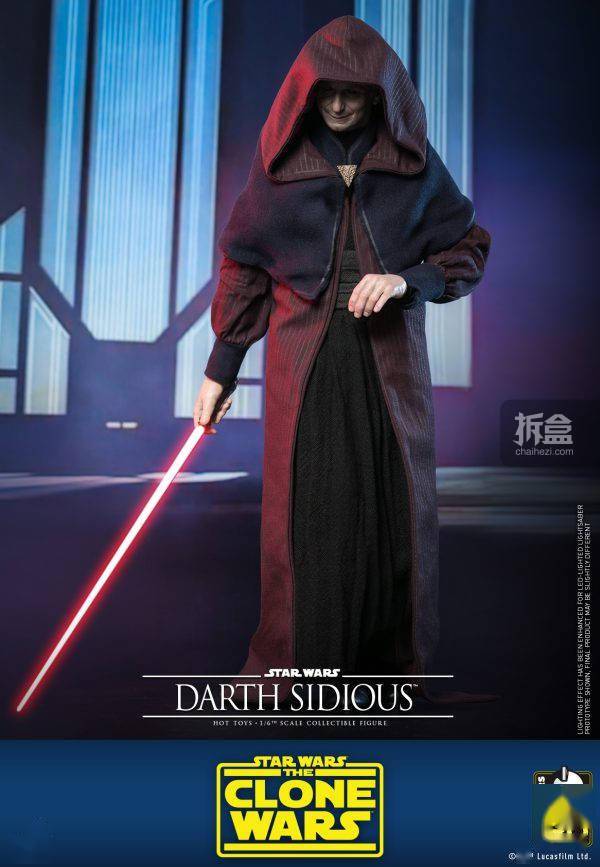 Hot Toys《星球大战：克隆人战争》达斯·西迪厄斯 1/6可动听偶