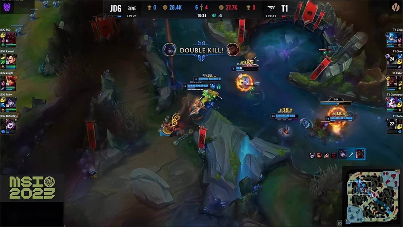 LOL-MSI：Ruler金克丝死神飞弹一箭双雕，JDG 3-2力克T1挺进决赛