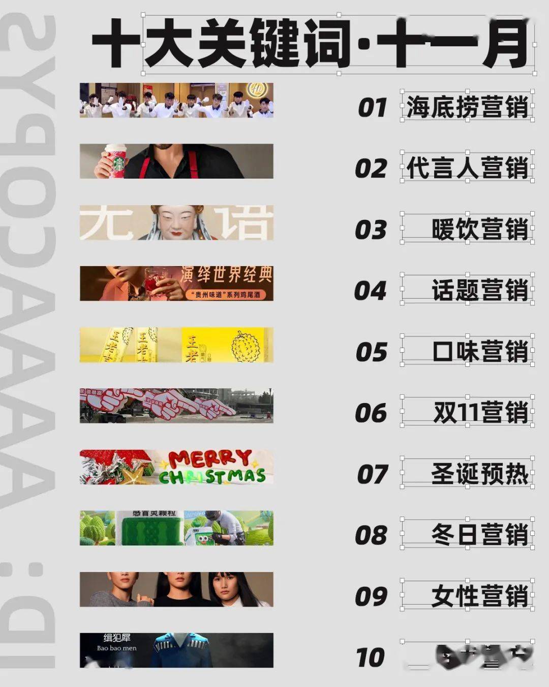 11月，十大营销关键词！