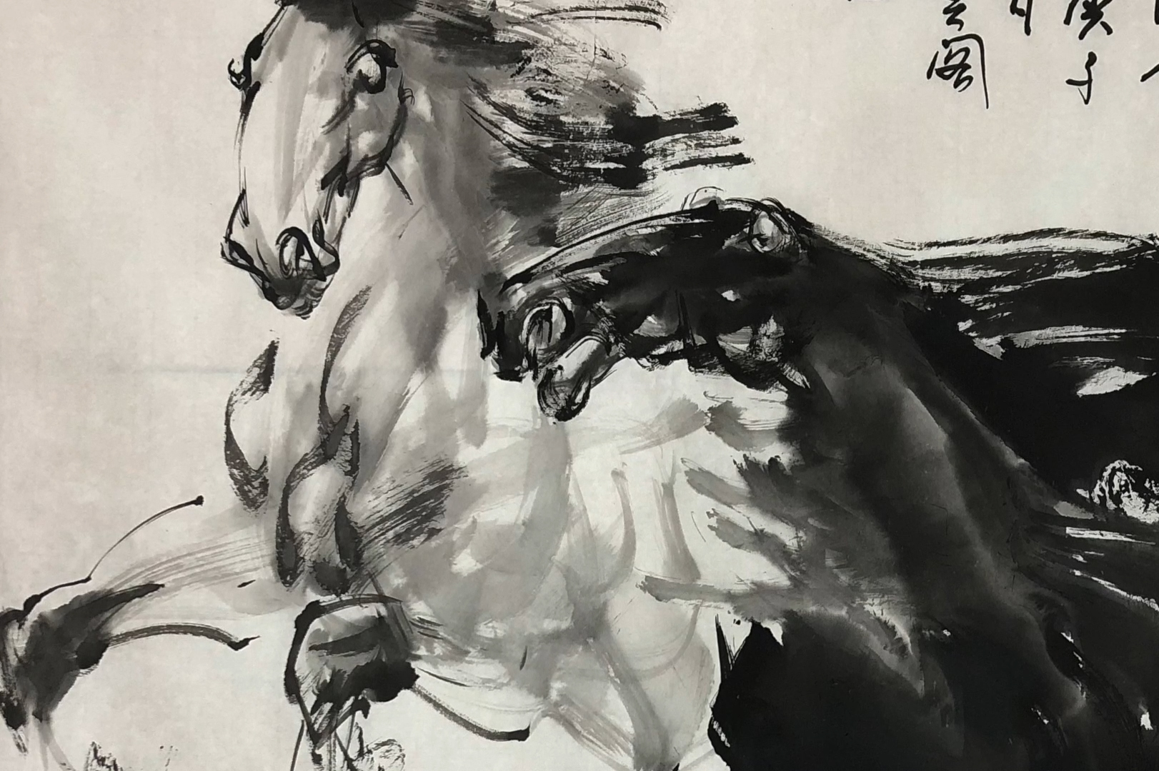 传时唐煌画马作品从细微之处可以看出画家的创作功力