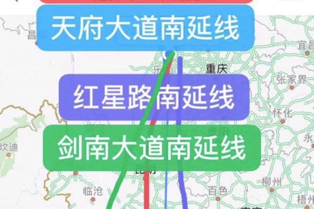 成都继天府大道后,又要修建红星路南延线经仁寿,内江到重庆_手机搜狐