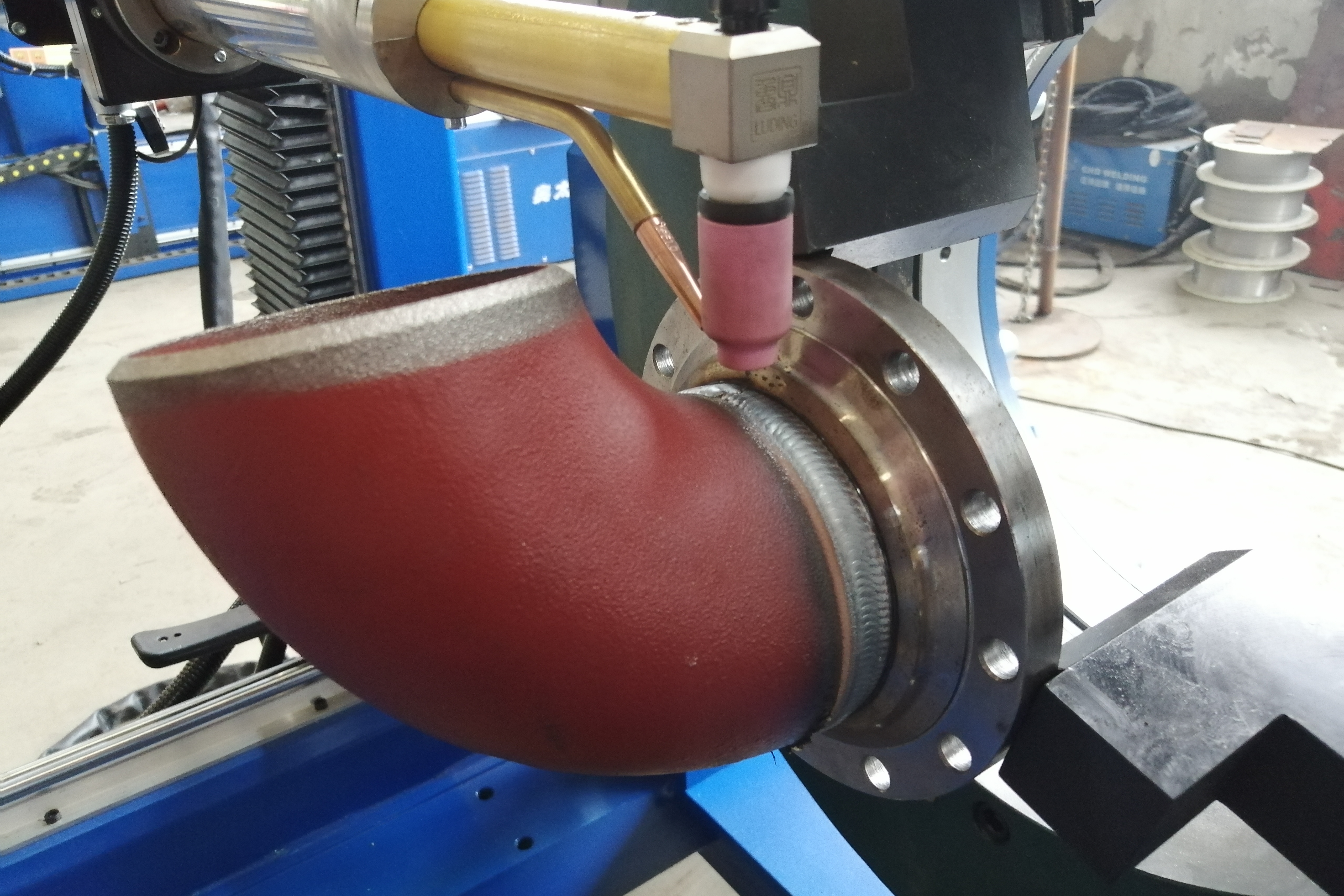 凝汽器管端自动焊接机图片