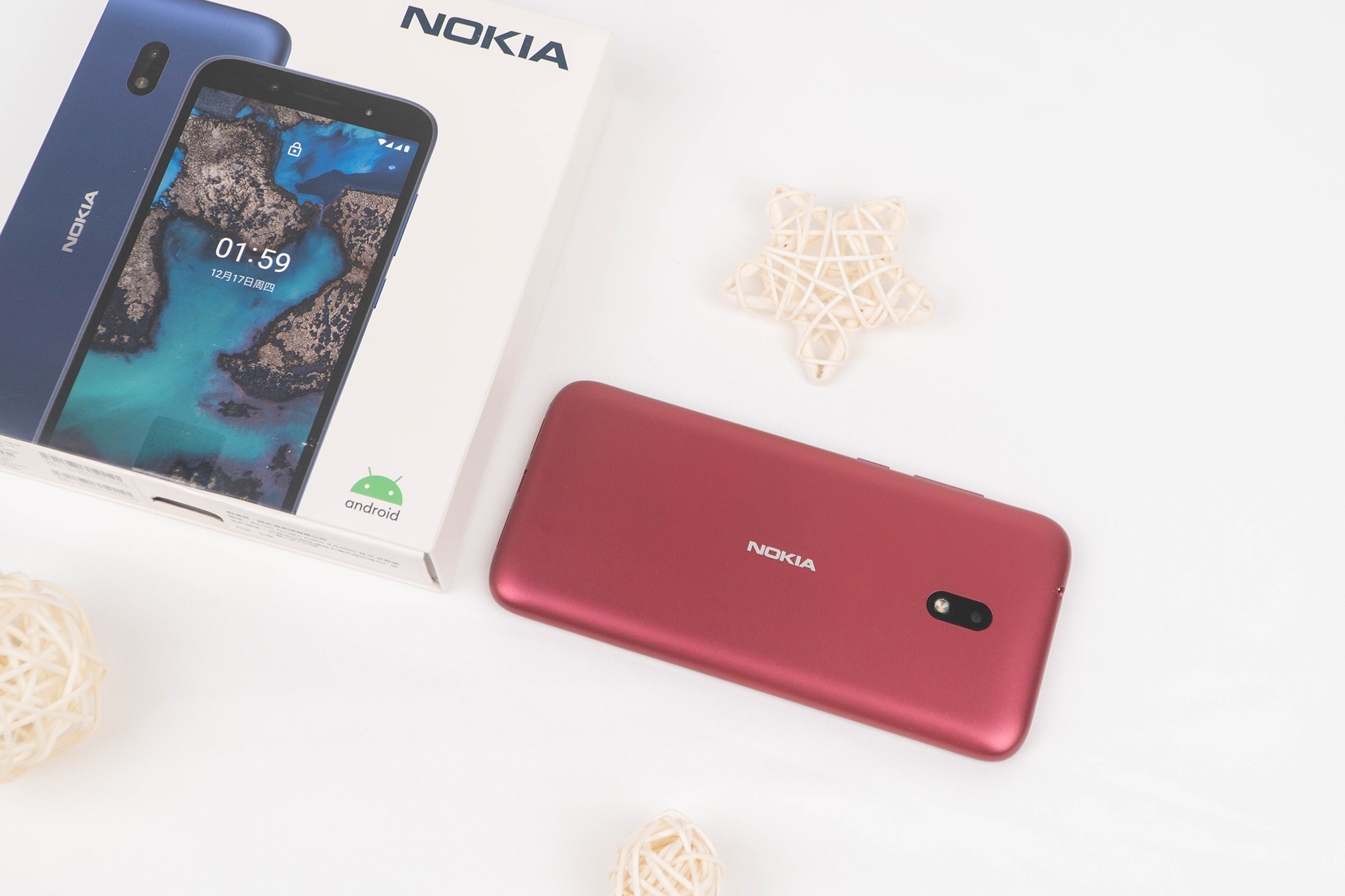 诺基亚c1plus开箱轻量安卓10极简桌面学生和长辈的新玩具