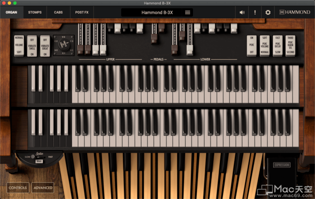 Hammond B-3X风琴虚拟乐器