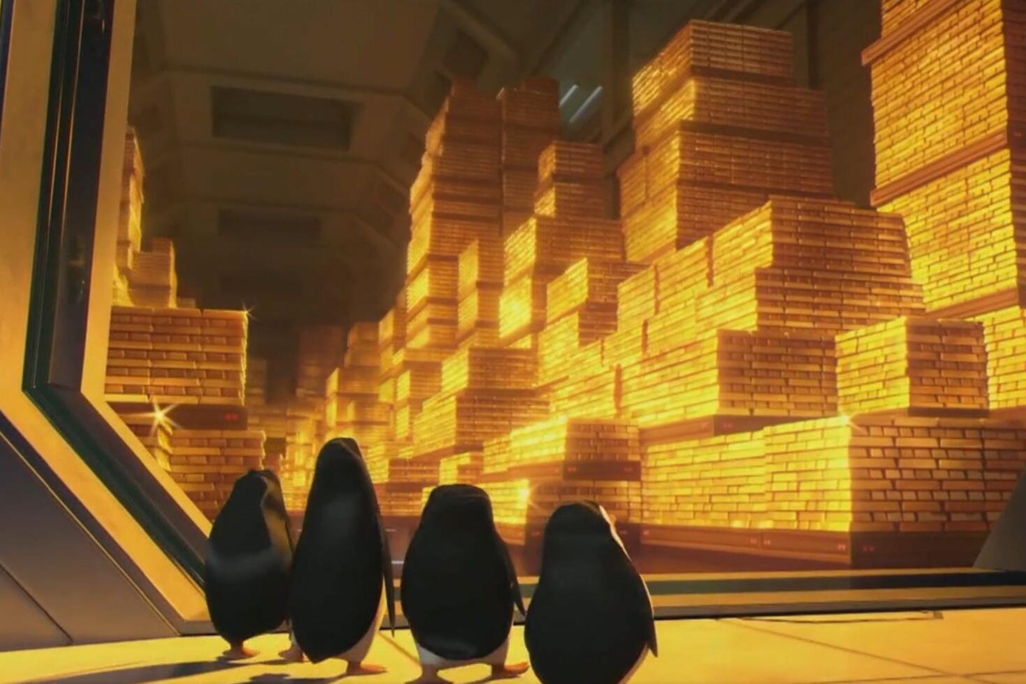 影视几只超级聪明的企鹅成功进到金库却一块金子都没拿1