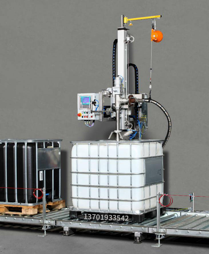 1000kgibc吨桶白乳胶全自动托盘式包装机