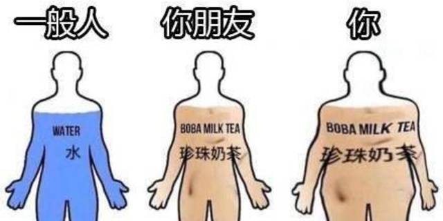 减肥小知识：喝奶茶长的肉更难减