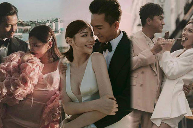 马国明汤洛雯亲密依偎，互喂雪糕甜蜜浪漫