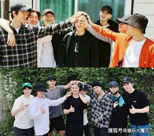 exo金俊勉今日入伍剪短寸被队友们摸头送别金钟大当爸后首次露面