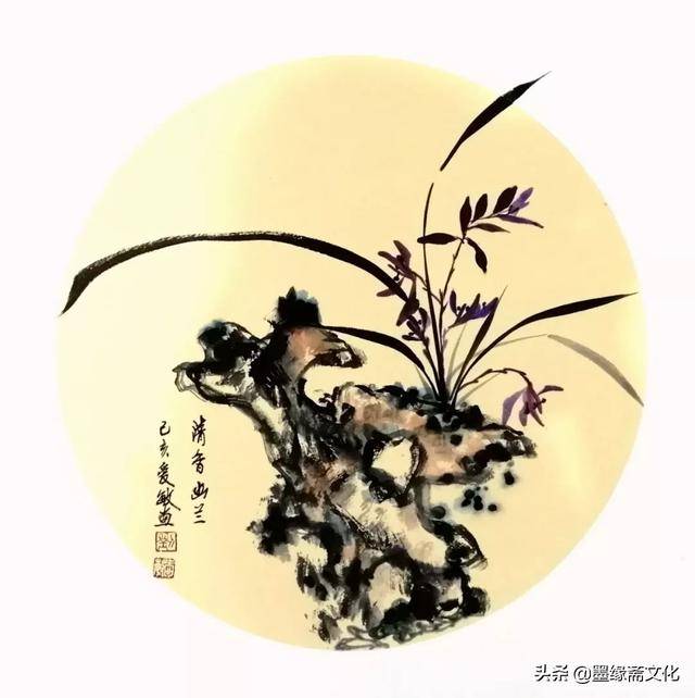 画家刘爱敏兰草作品赏析