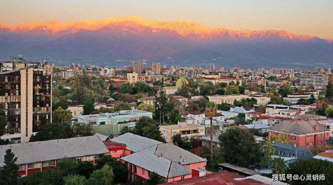 首都智利 智利首都 圣地亚哥 城市风景