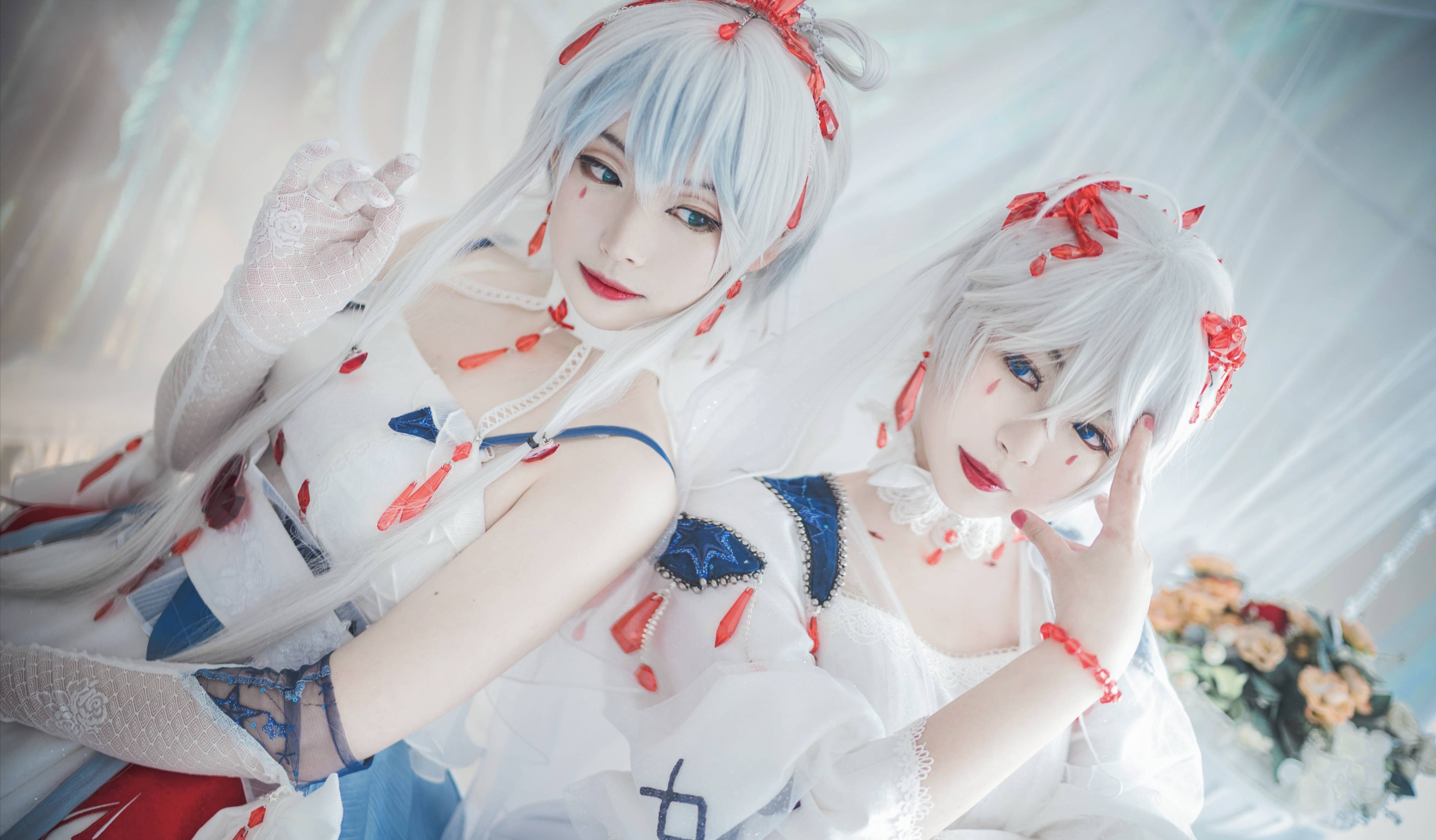 cos南北组言和洛天依红雨冠