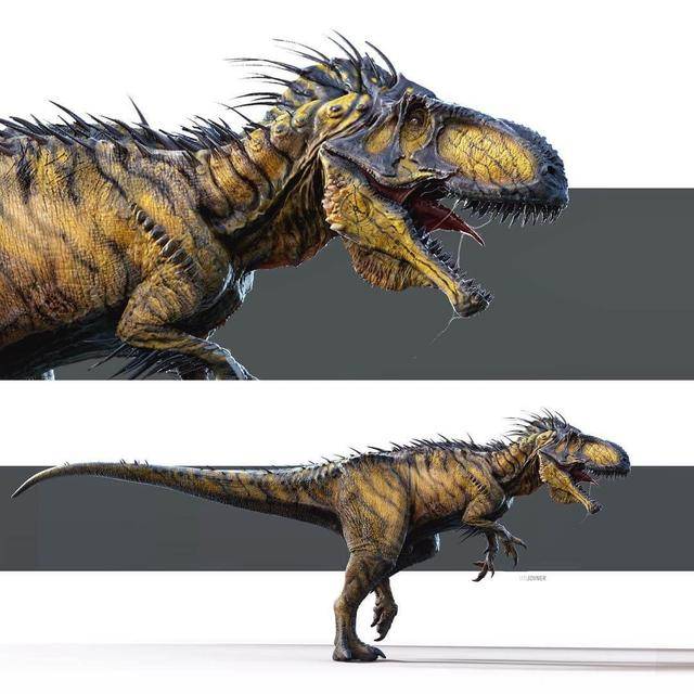 侏罗纪世界两代混种恐龙对比暴虐龙威武狂盗龙狰狞