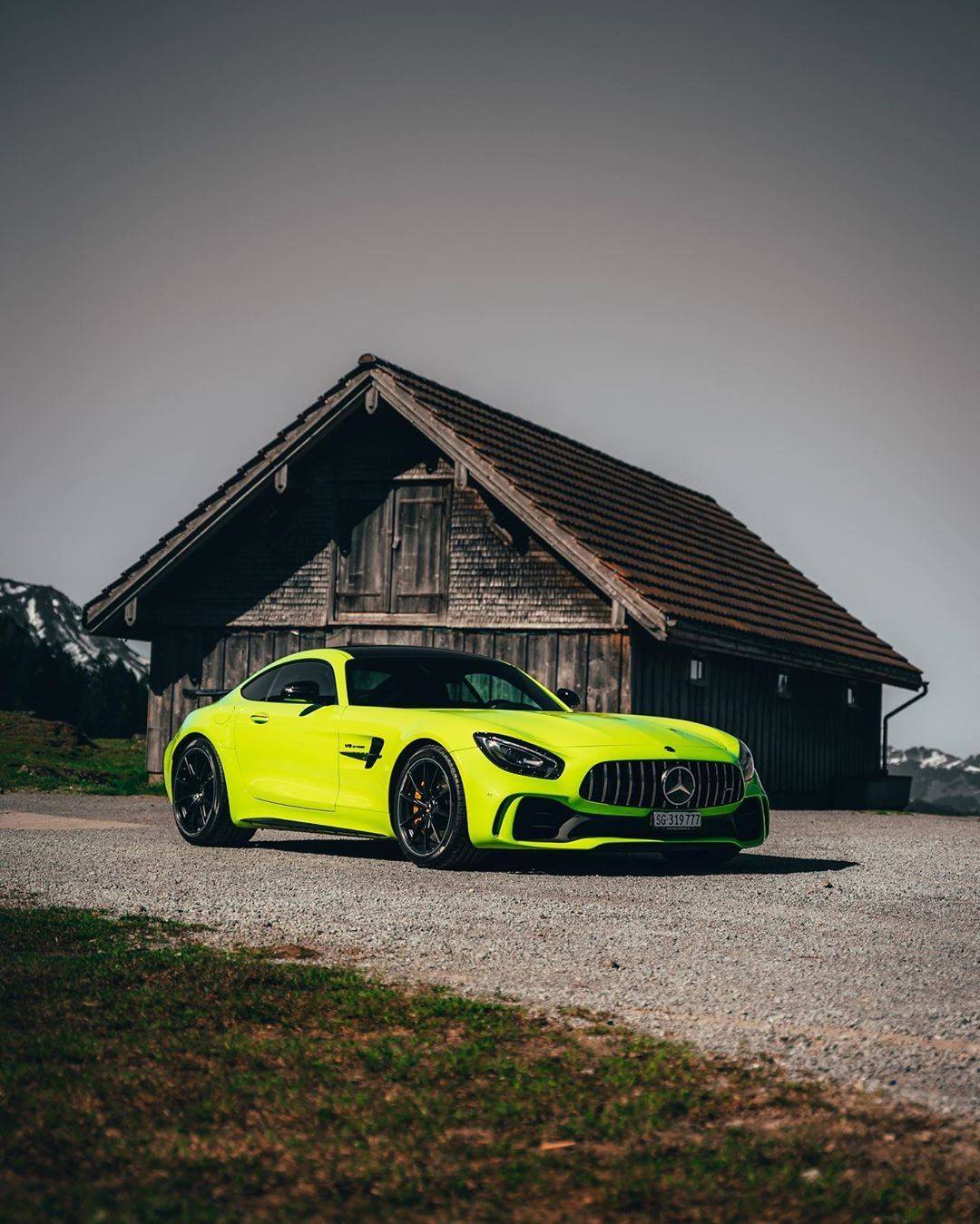 奔驰amggtr绿魔这颜色真tm像极了爱情