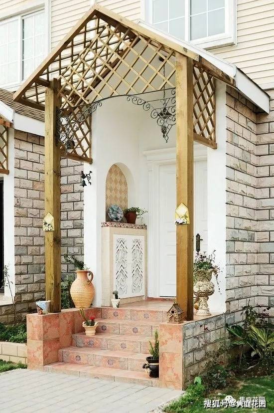 田园风味的小门廊,庭院中的点睛之笔!