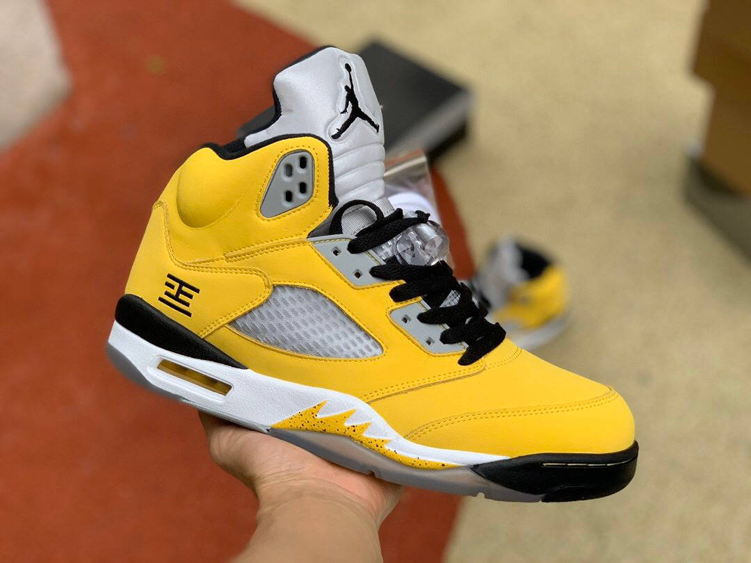 aj5 东京 air jordan tokyo 白黄限定篮球鞋_手机搜狐网