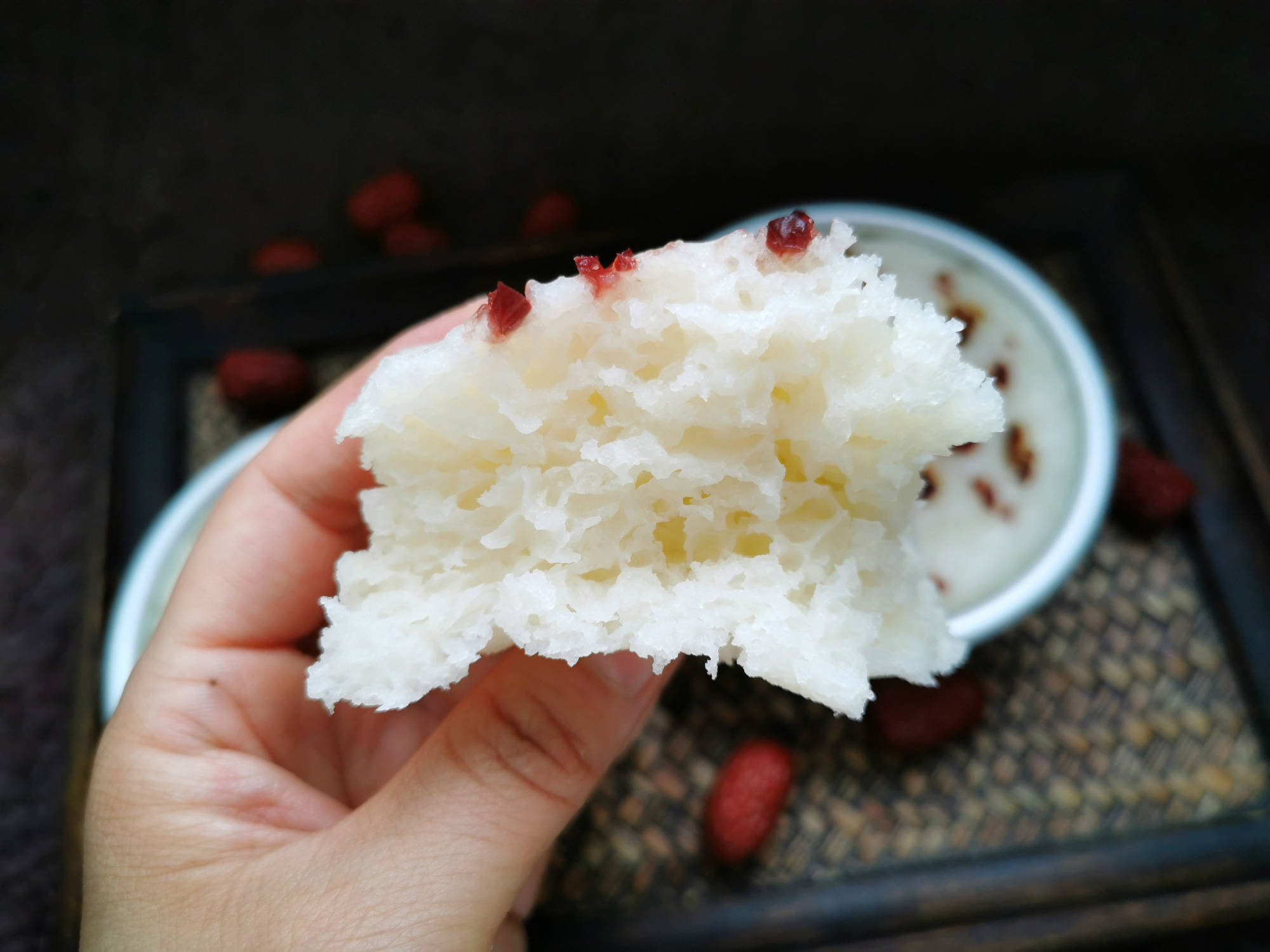 1碗大米1盒牛奶3克酵母2勺糖零失败做大米糕不黏牙不回缩