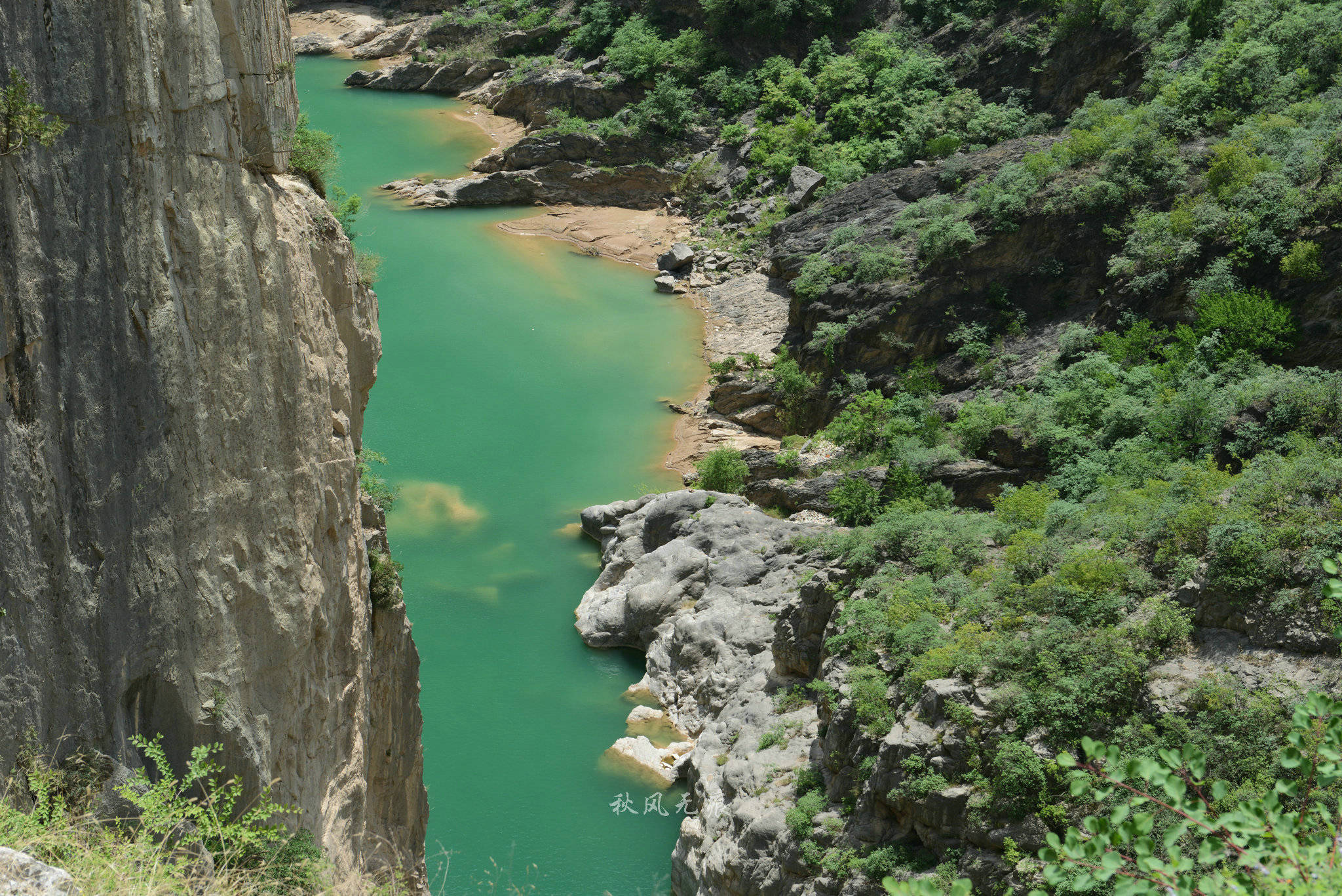 原創碧水青山鄭國渠涇河大峽谷顛覆對關中北山印記