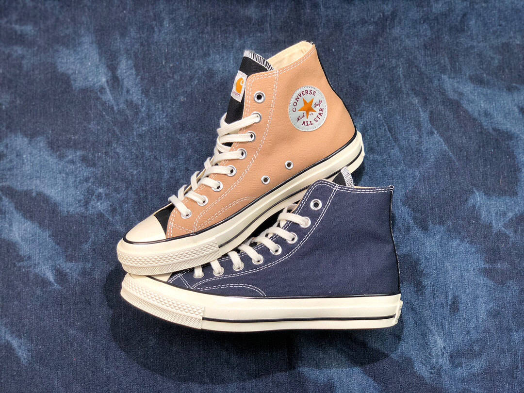 匡威卡哈特联名converserenewchuck70xcarharrtwip帆布鞋