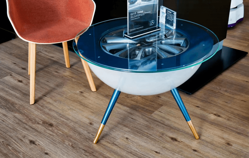 i 绿色设计—戴姆勒·奔驰轮毂桌:为瑕疵配件解决再生方案i 为国设计