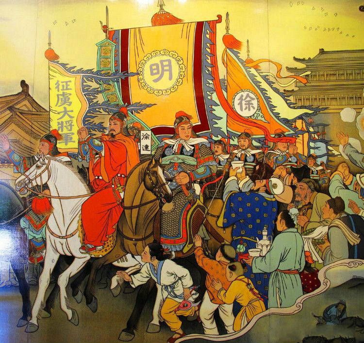 朱元璋加入郭子兴红巾军后,有一次回乡募兵,与徐达结识,两人一见如故