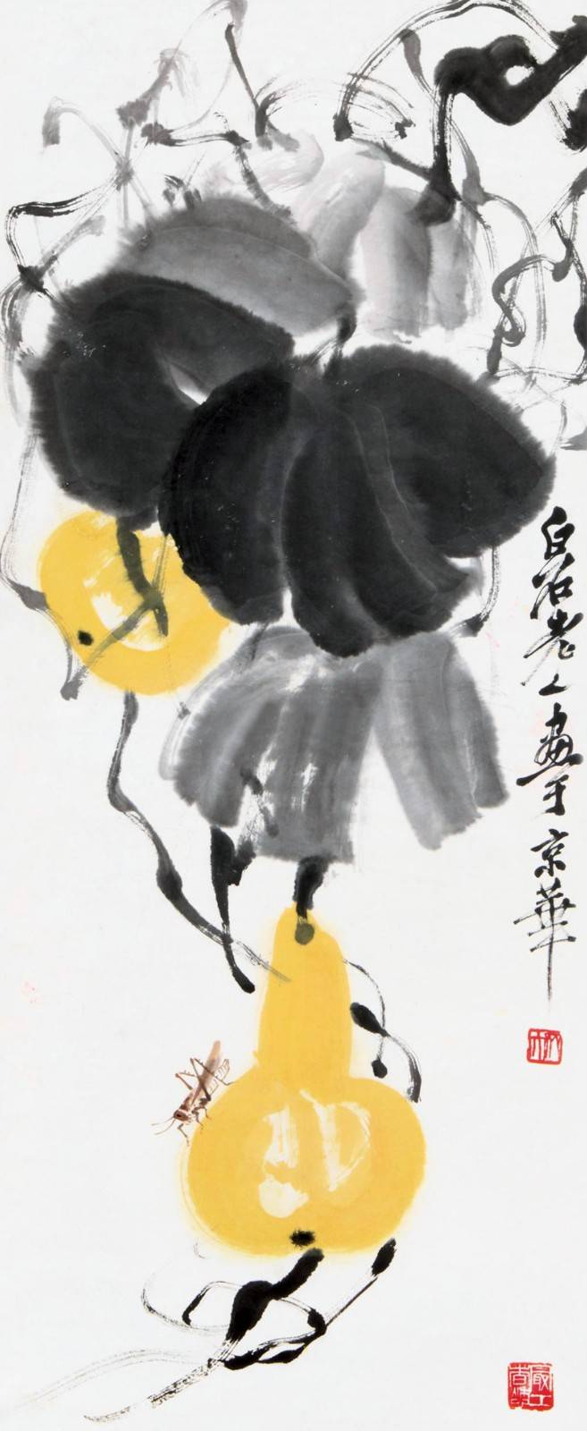 齐白石担心自己画错了,在画中添了两笔,轻松卖了2240万_葫芦