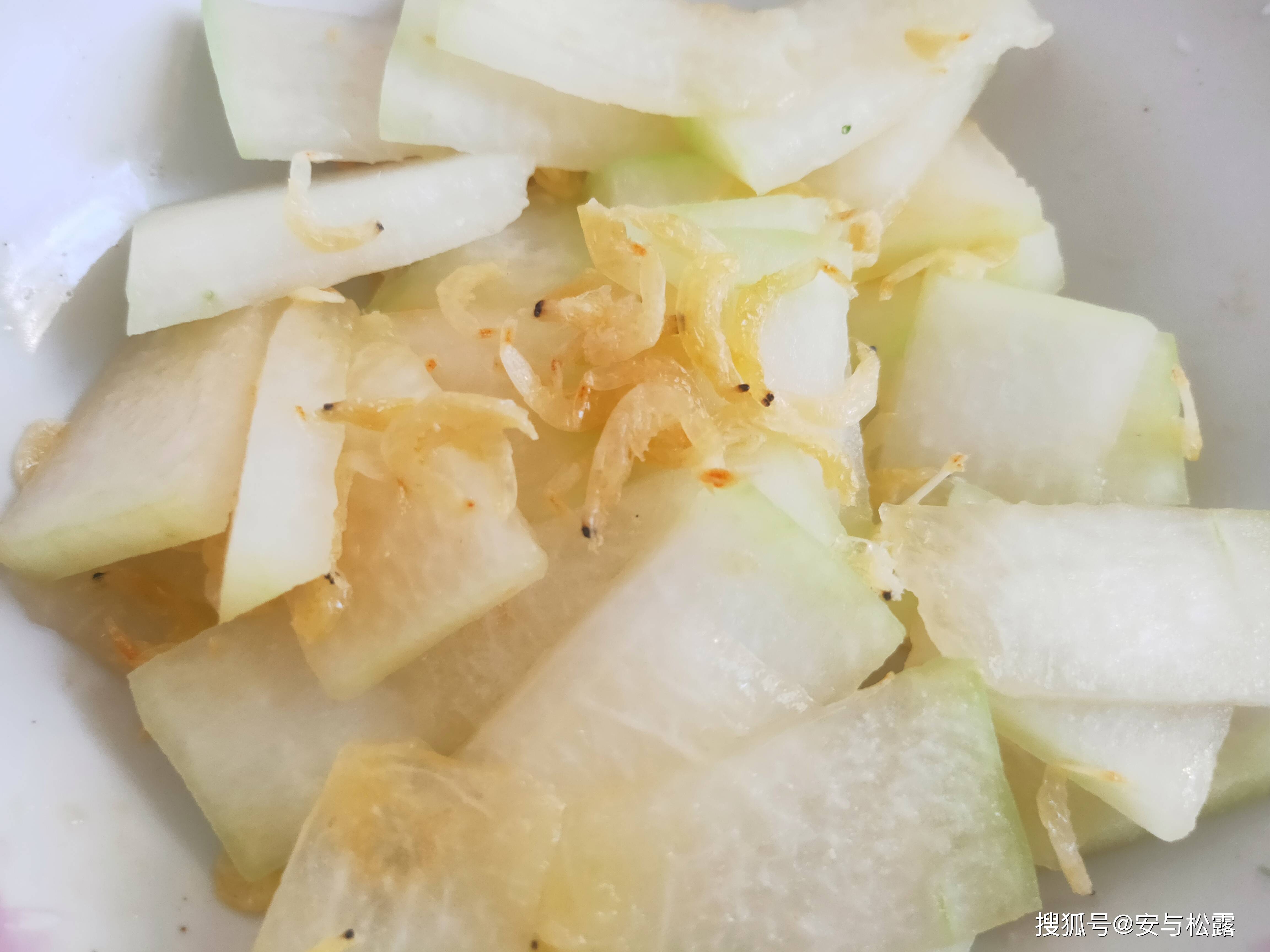 原创虾皮炒冬瓜清热去火祛湿气减脂清爽美味适合夏天吃的家常菜